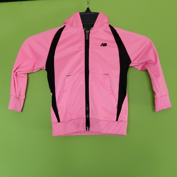 New Balance Other - New Balance Pink and Black Zip-Up Girl's Jacket, 2T